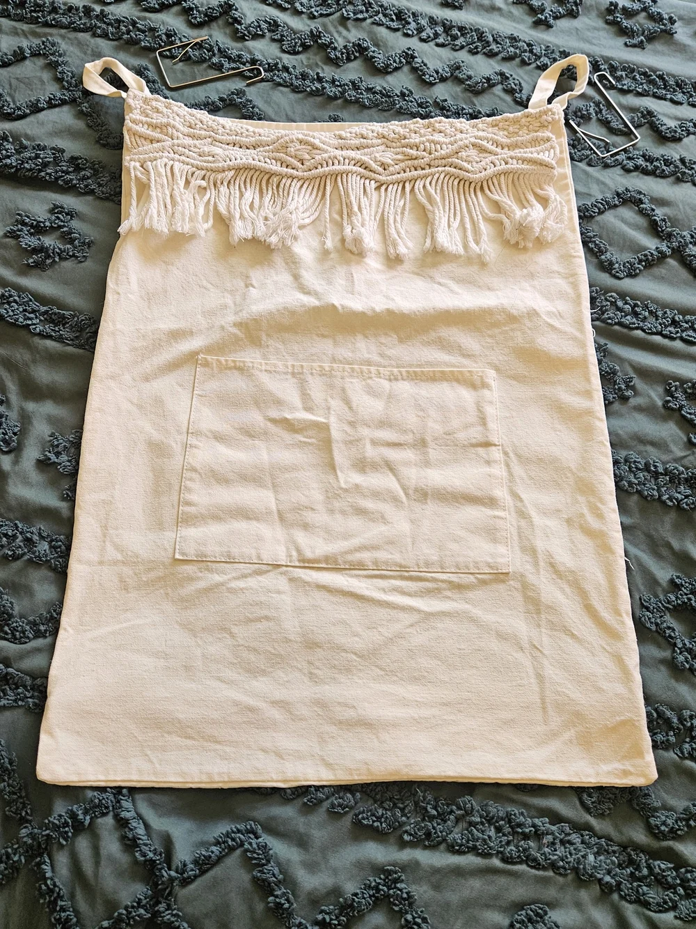 Bohemian Cotton Macrame Hanging Clothes Hamper